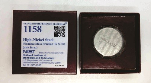 SRM 1158  高鎳鋼(標稱質(zhì)量分數(shù)36%Ni)標準品