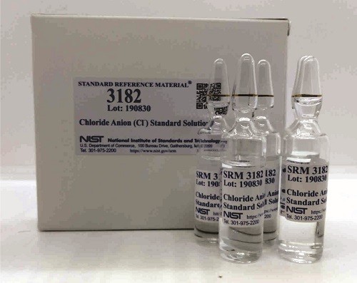 SRM 3182  氯化物陰離子 (Cl–) 標準溶液
